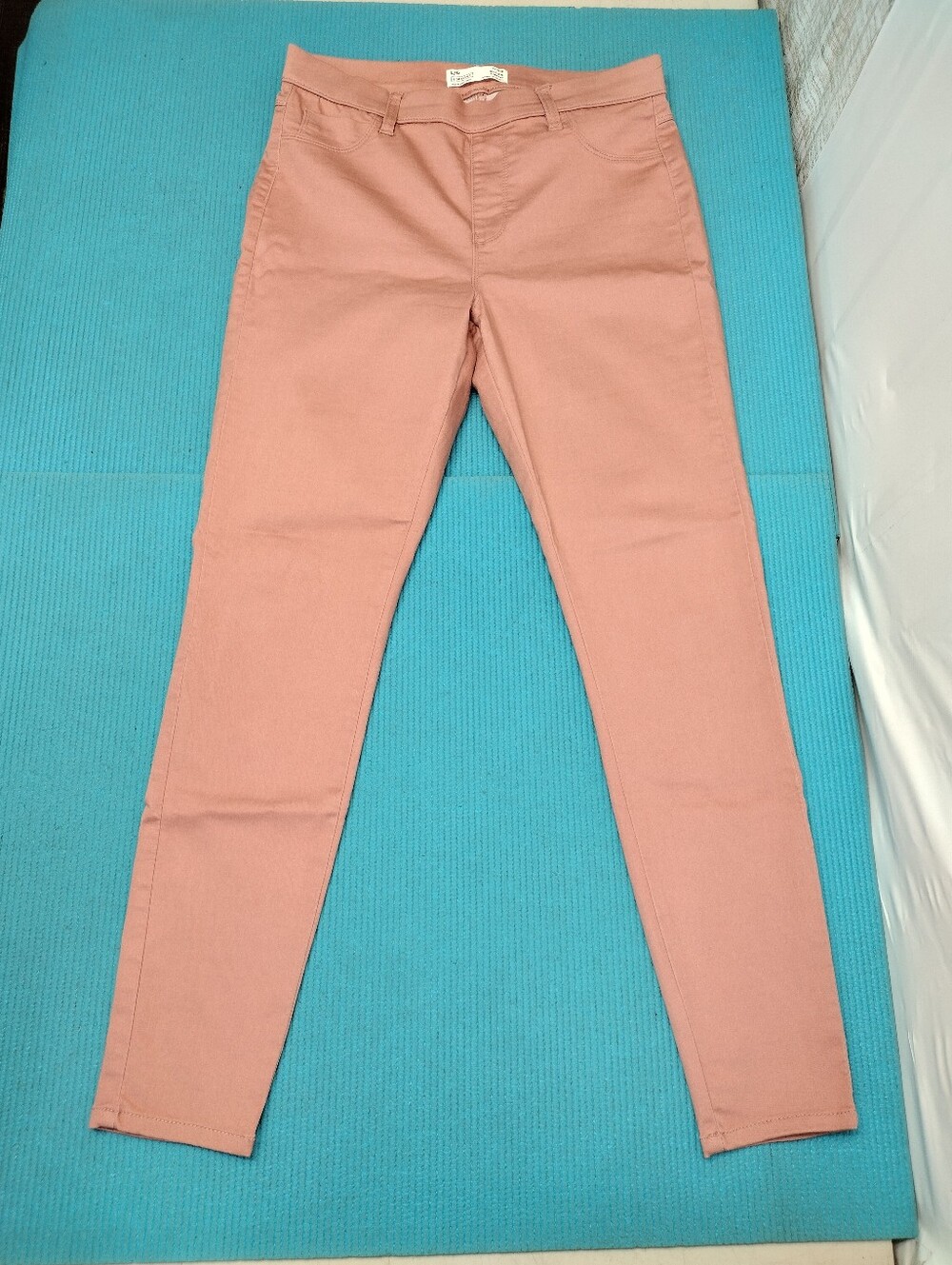Eightytwo Ardene Pull On Twill Dusty Pink Skinny Pants Stretch - L